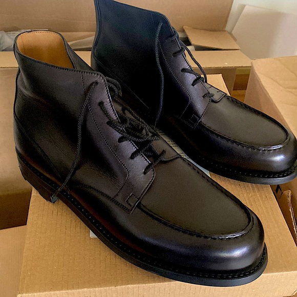 J.M. Weston Size 8 Black Boots. New in box, never worn. - Picture 1 of 3